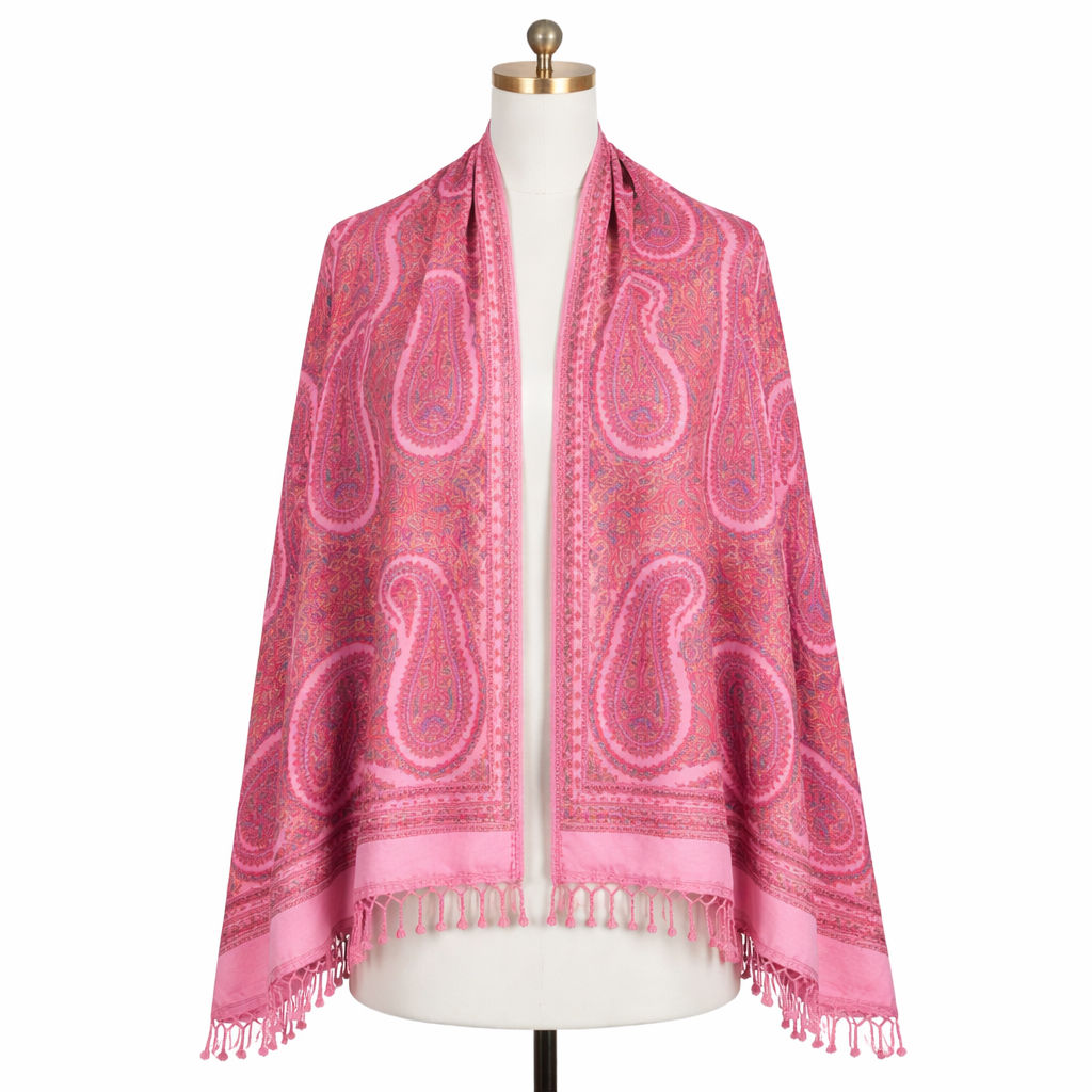 Dense Paisley Embroidery Scarf v1.0